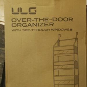 ULG Brown Over-the-Door Organizer with See-Through Windows Beige